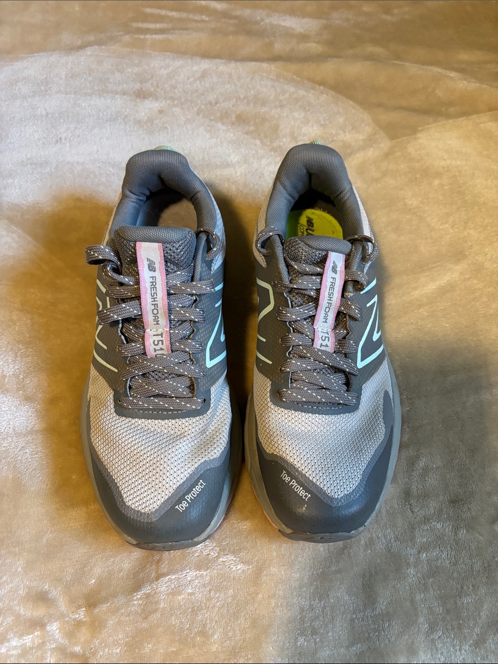 New Balance Women's Gray Mint Athletic Shoes